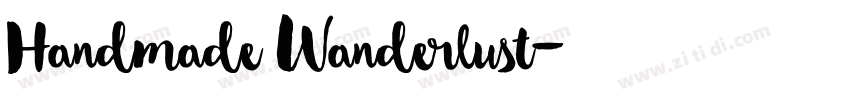 Handmade Wanderlust字体转换 Handmade Wanderlust字体转换
